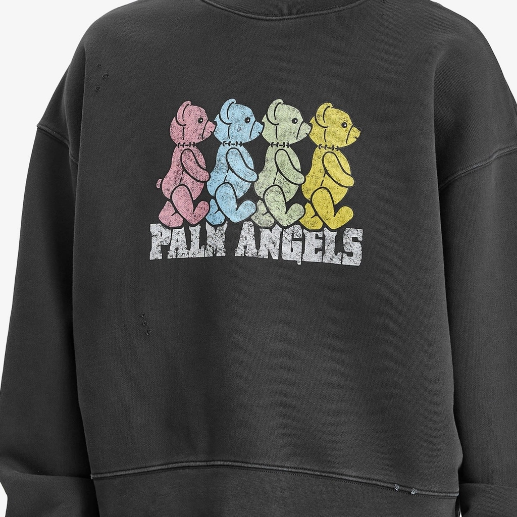 Palm Angels Men's Crossroad Bears Crew Sweat Multicolor